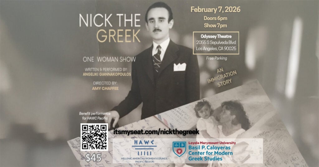 “Nick the Greek” Brings a Greek-American Immigration Story to the Odyssey Theatre