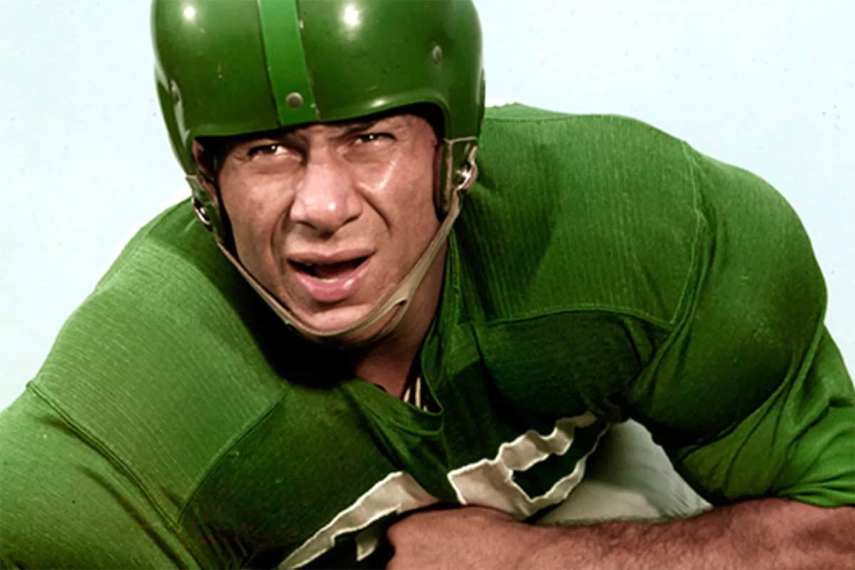 Pete Pihos during his early years with the Philadelphia Eagles, circa late 1940s.