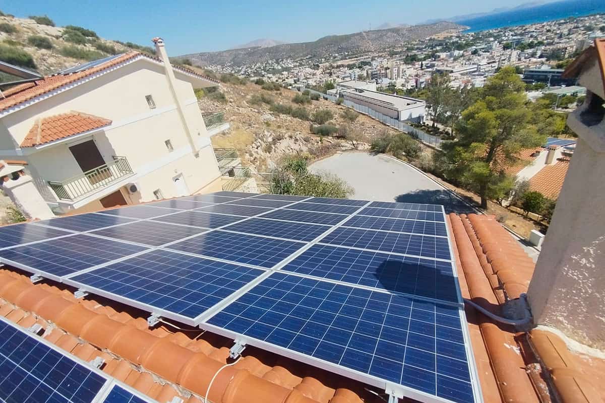 Solar panels installed at an SOS Children’s Villages facility in Greece funded by The Hellenic Initiative