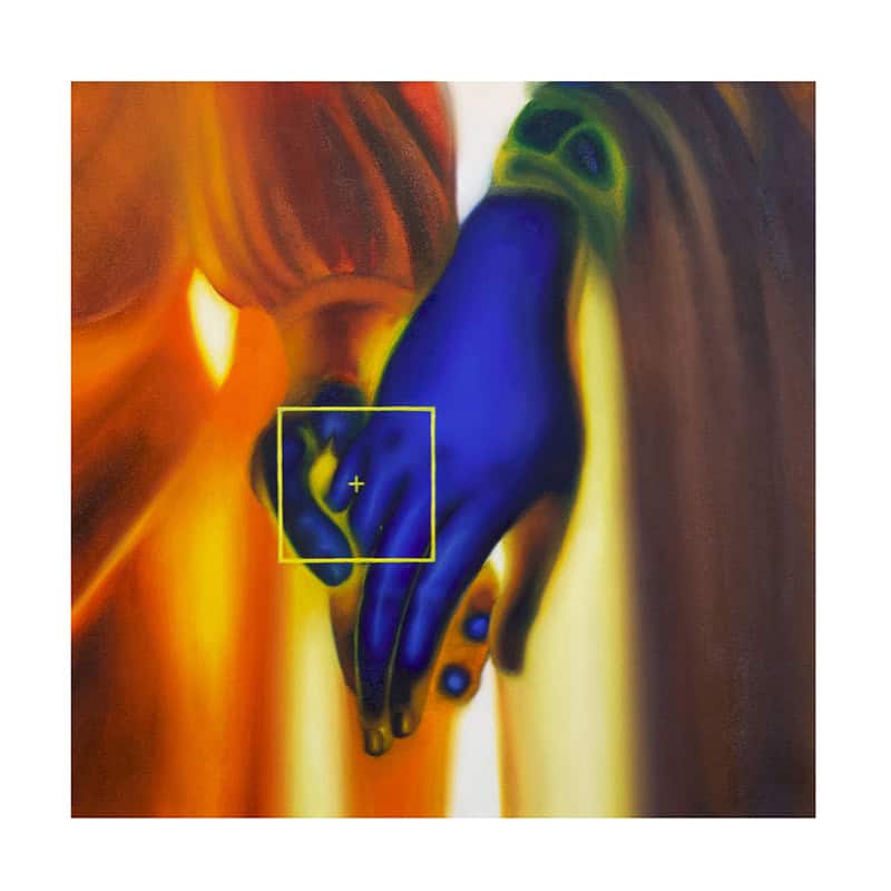 Figurative painting displayed in the Greek-American women artists exhibition at the Greek Consulate in New York.