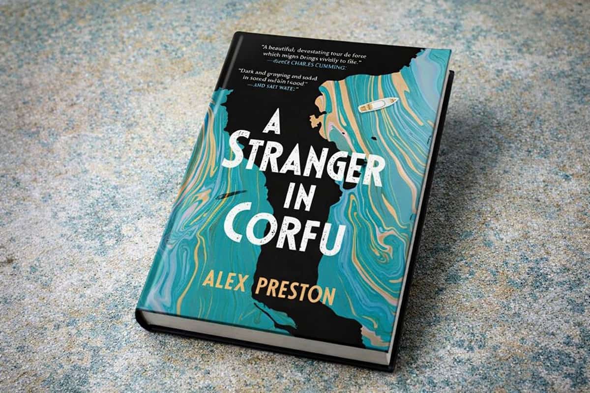 The book cover A Stranger in Corfu by Alex Preston