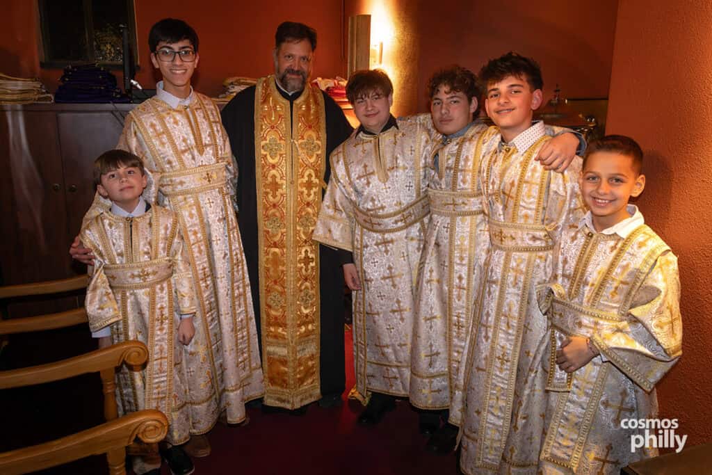 Great Vespers at Annunciation Greek Orthodox Church in Elkins Park, including the elevation of Fr. John L. Johns to Protopresbyter