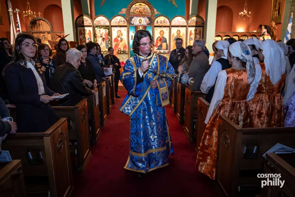 Great Vespers at Annunciation Greek Orthodox Church in Elkins Park, including the elevation of Fr. John L. Johns to Protopresbyter