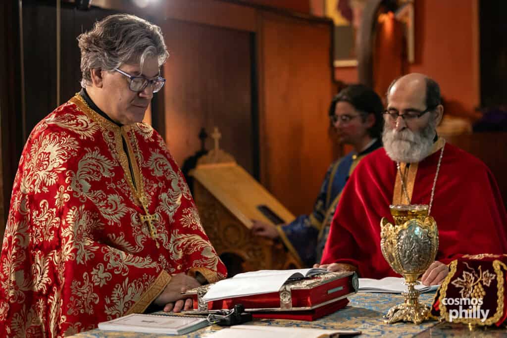 Great Vespers at Annunciation Greek Orthodox Church in Elkins Park, including the elevation of Fr. John L. Johns to Protopresbyter