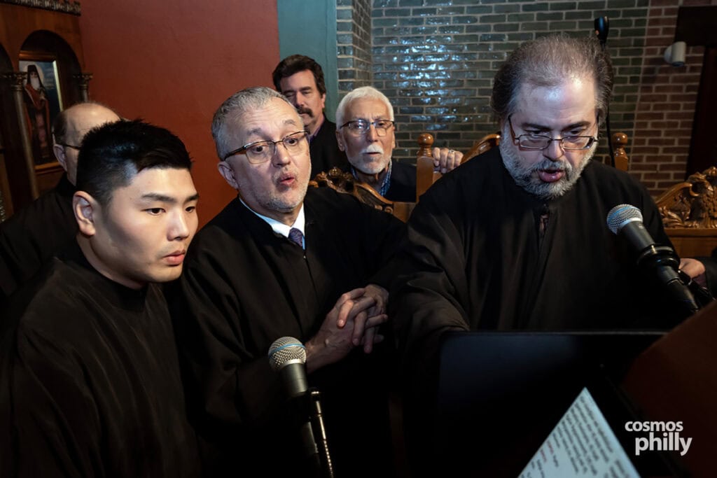 Great Vespers at Annunciation Greek Orthodox Church in Elkins Park, including the elevation of Fr. John L. Johns to Protopresbyter