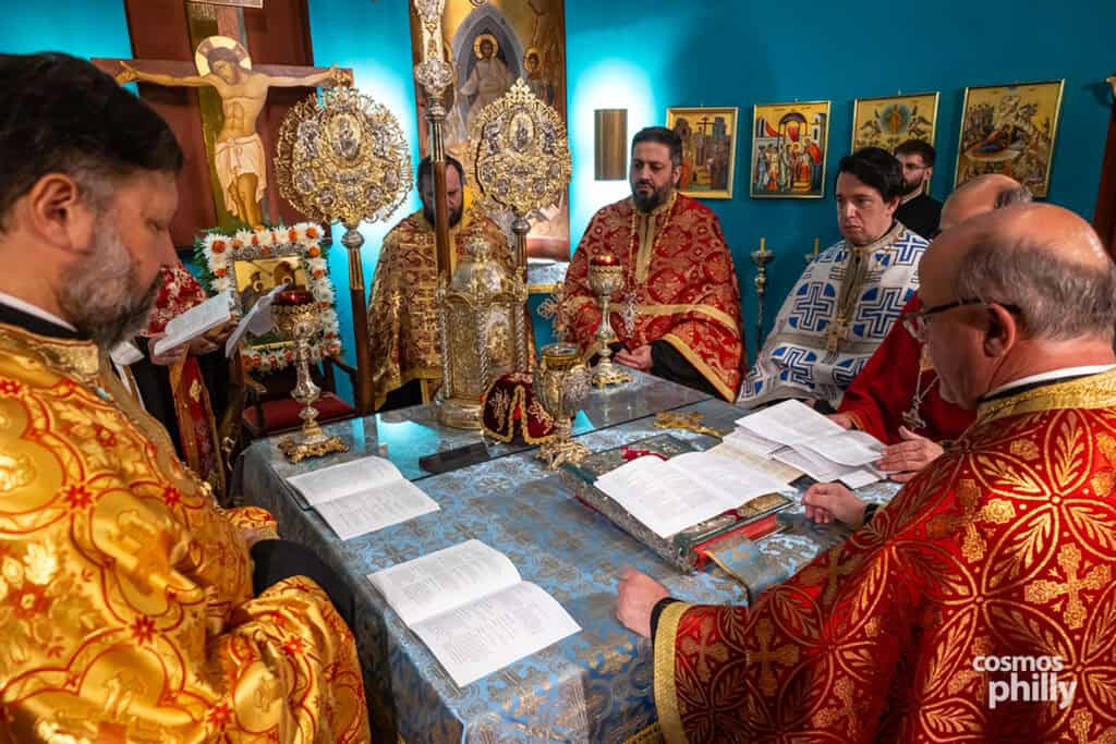 Great Vespers at Annunciation Greek Orthodox Church in Elkins Park, including the elevation of Fr. John L. Johns to Protopresbyter