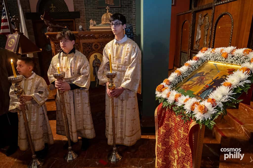 Great Vespers at Annunciation Greek Orthodox Church in Elkins Park, including the elevation of Fr. John L. Johns to Protopresbyter
