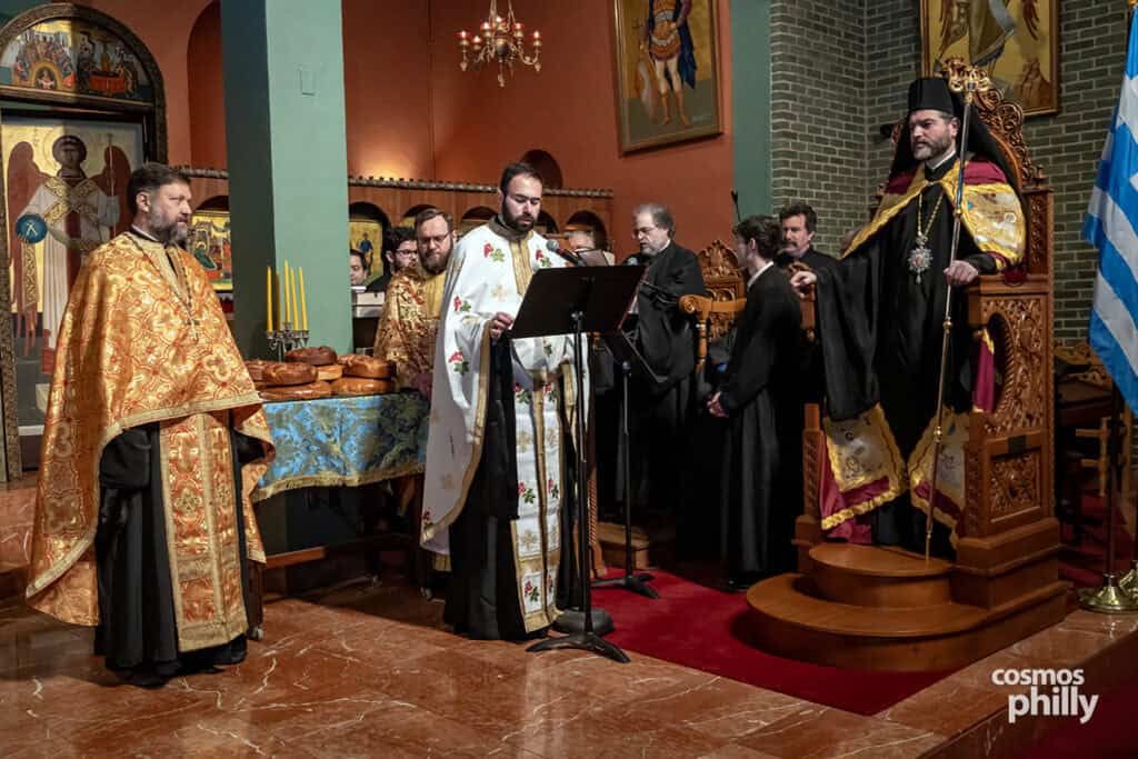 Great Vespers at Annunciation Greek Orthodox Church in Elkins Park, including the elevation of Fr. John L. Johns to Protopresbyter