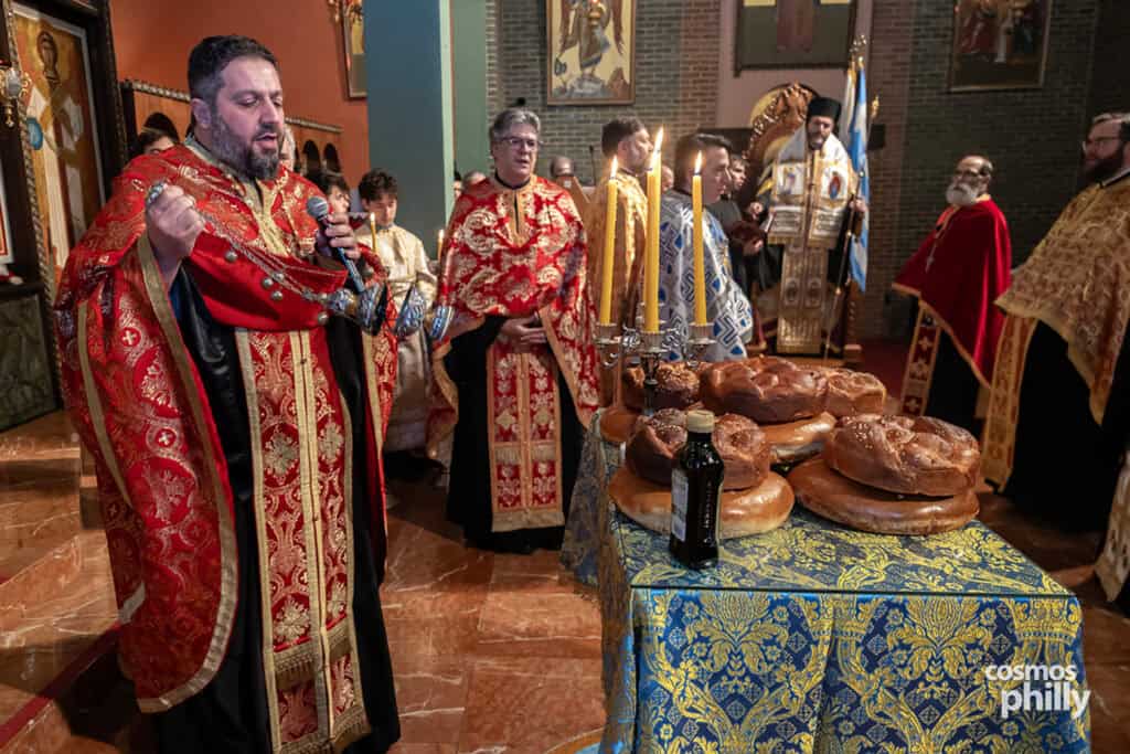 Great Vespers at Annunciation Greek Orthodox Church in Elkins Park, including the elevation of Fr. John L. Johns to Protopresbyter
