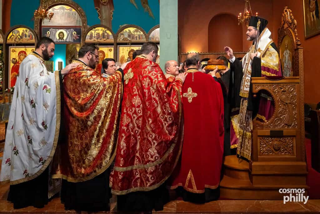 Great Vespers at Annunciation Greek Orthodox Church in Elkins Park, including the elevation of Fr. John L. Johns to Protopresbyter