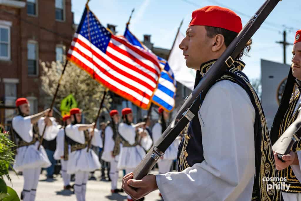 Parade along Eastern Avenue during Baltimore Greek Independence Day 2026