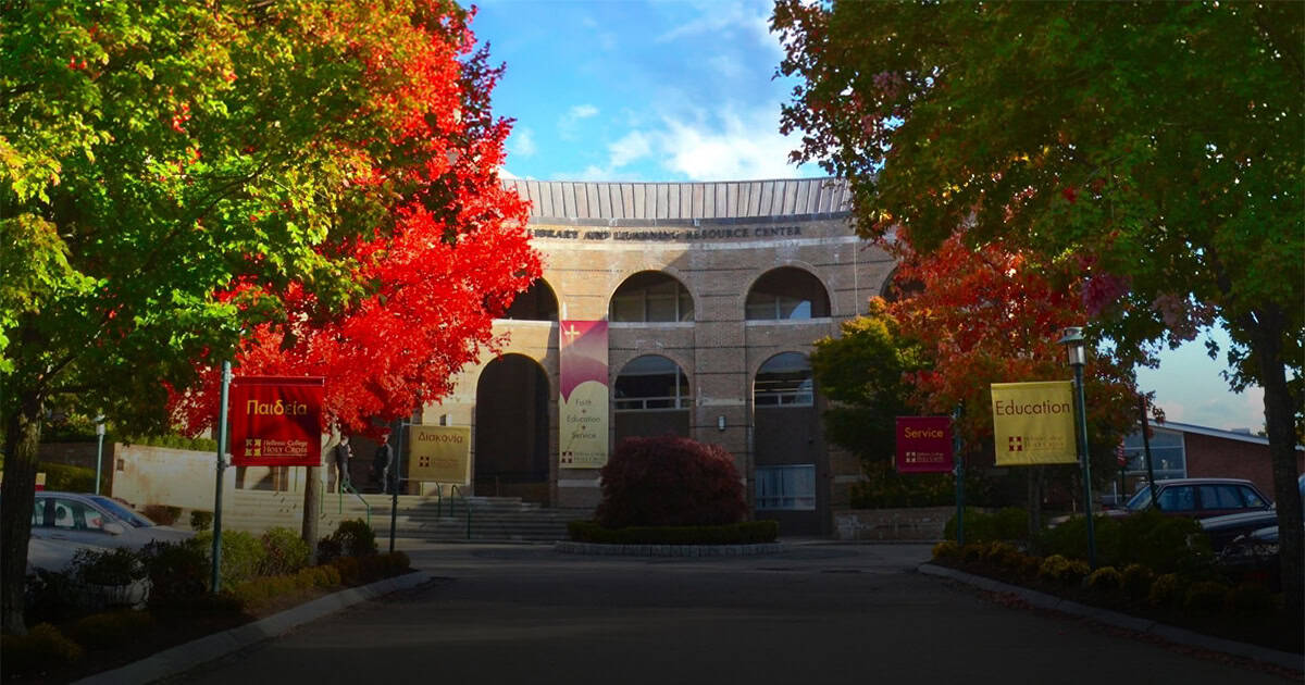 Holy Cross Greek Orthodox School of Theology campus in Brookline Massachusetts