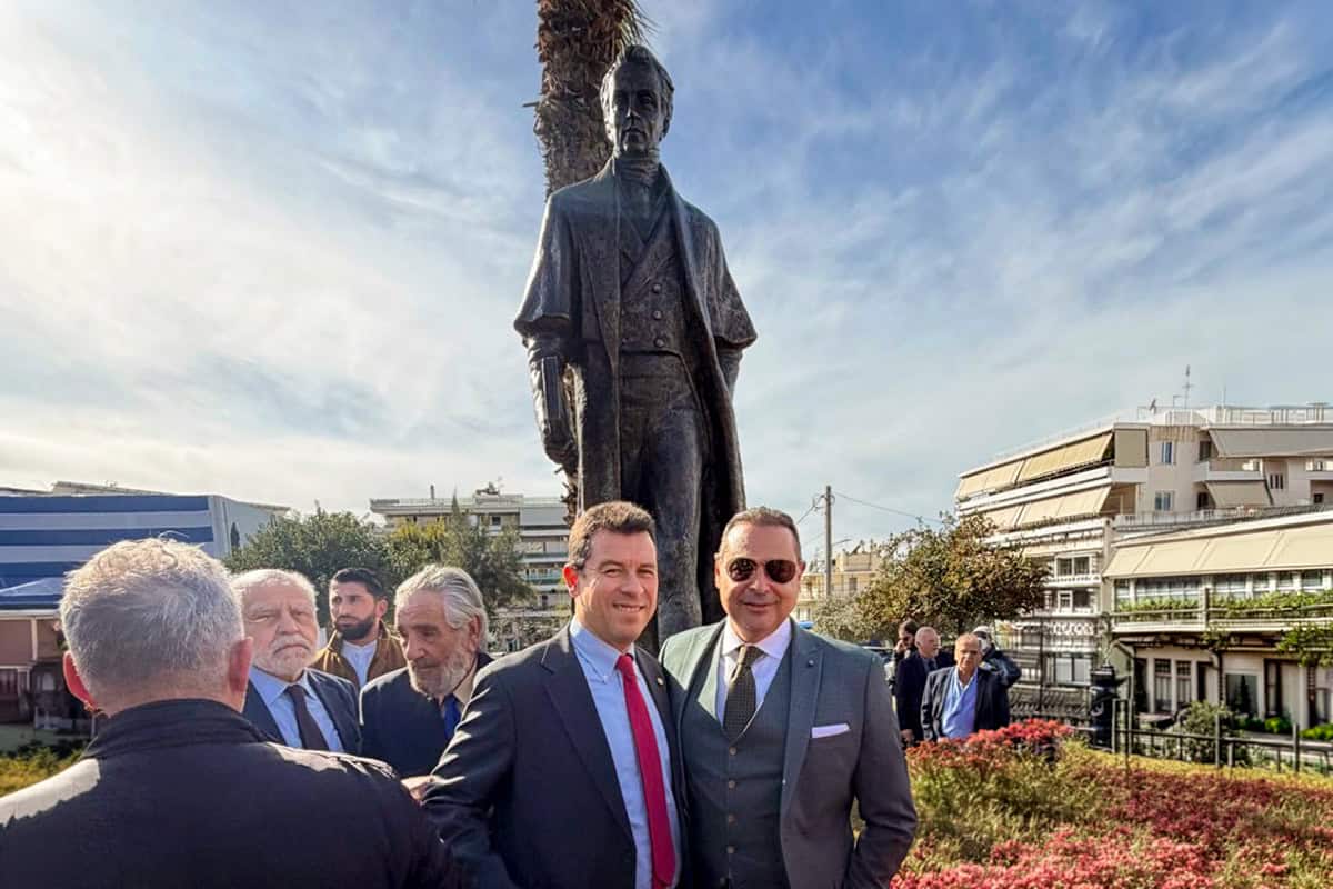 Statue of Ioannis Kapodistrias unveiled in Elliniko–Argyroupoli with Greek officials and diaspora representatives