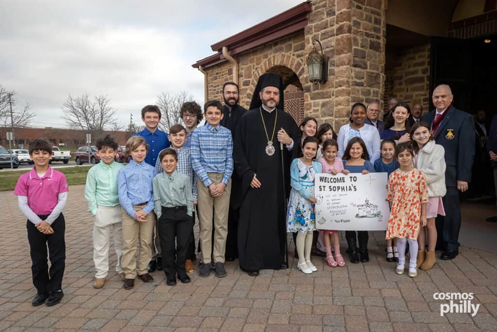 Metropolitan Apostolos of New Jersey visiting St. Sophia Greek Orthodox Church in Jeffersonville