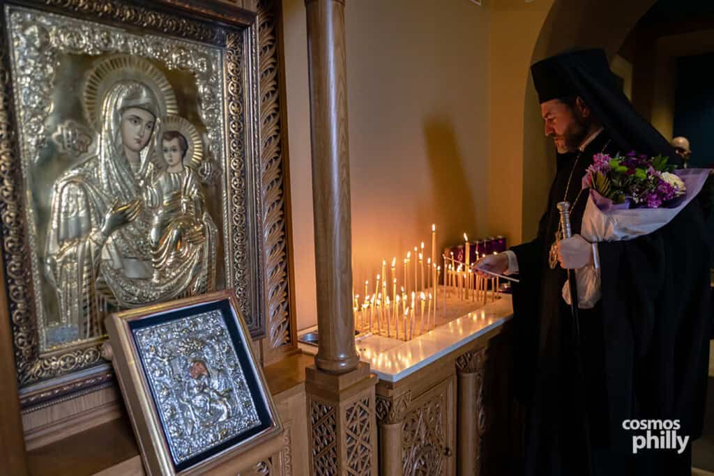 Metropolitan Apostolos of New Jersey visiting St. Sophia Greek Orthodox Church in Jeffersonville