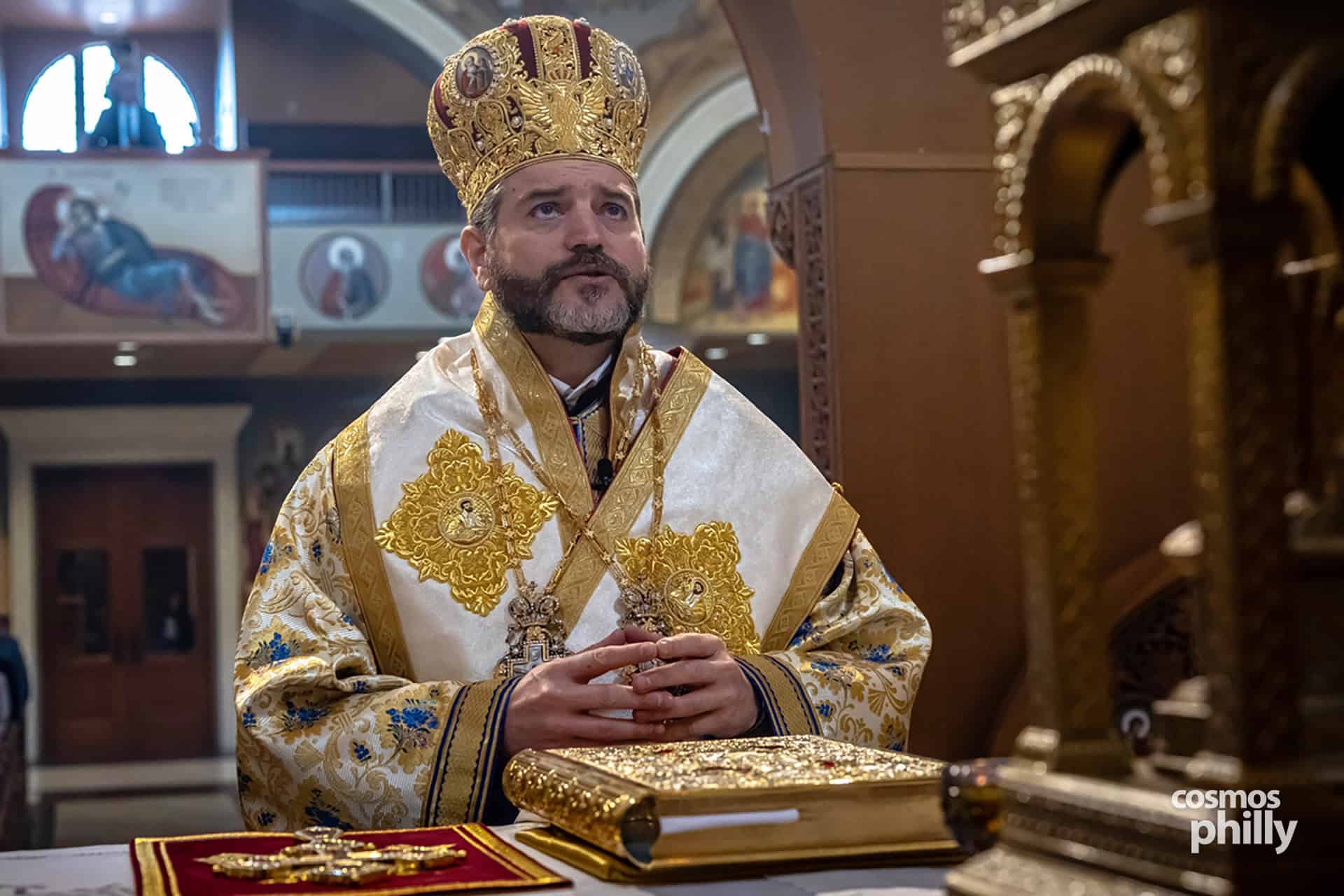 Metropolitan Apostolos of New Jersey visiting St. Sophia Greek Orthodox Church in Jeffersonville