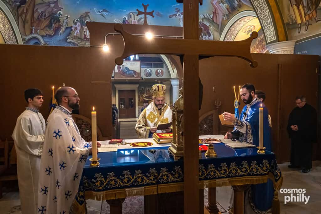 Metropolitan Apostolos of New Jersey visiting St. Sophia Greek Orthodox Church in Jeffersonville