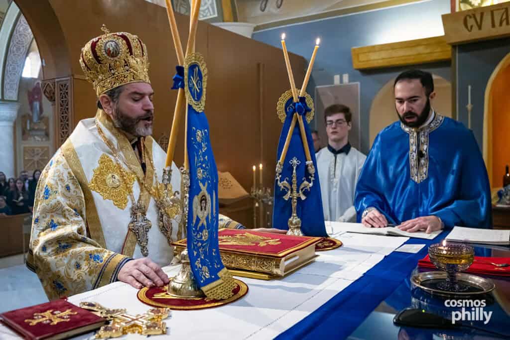 Metropolitan Apostolos of New Jersey visiting St. Sophia Greek Orthodox Church in Jeffersonville