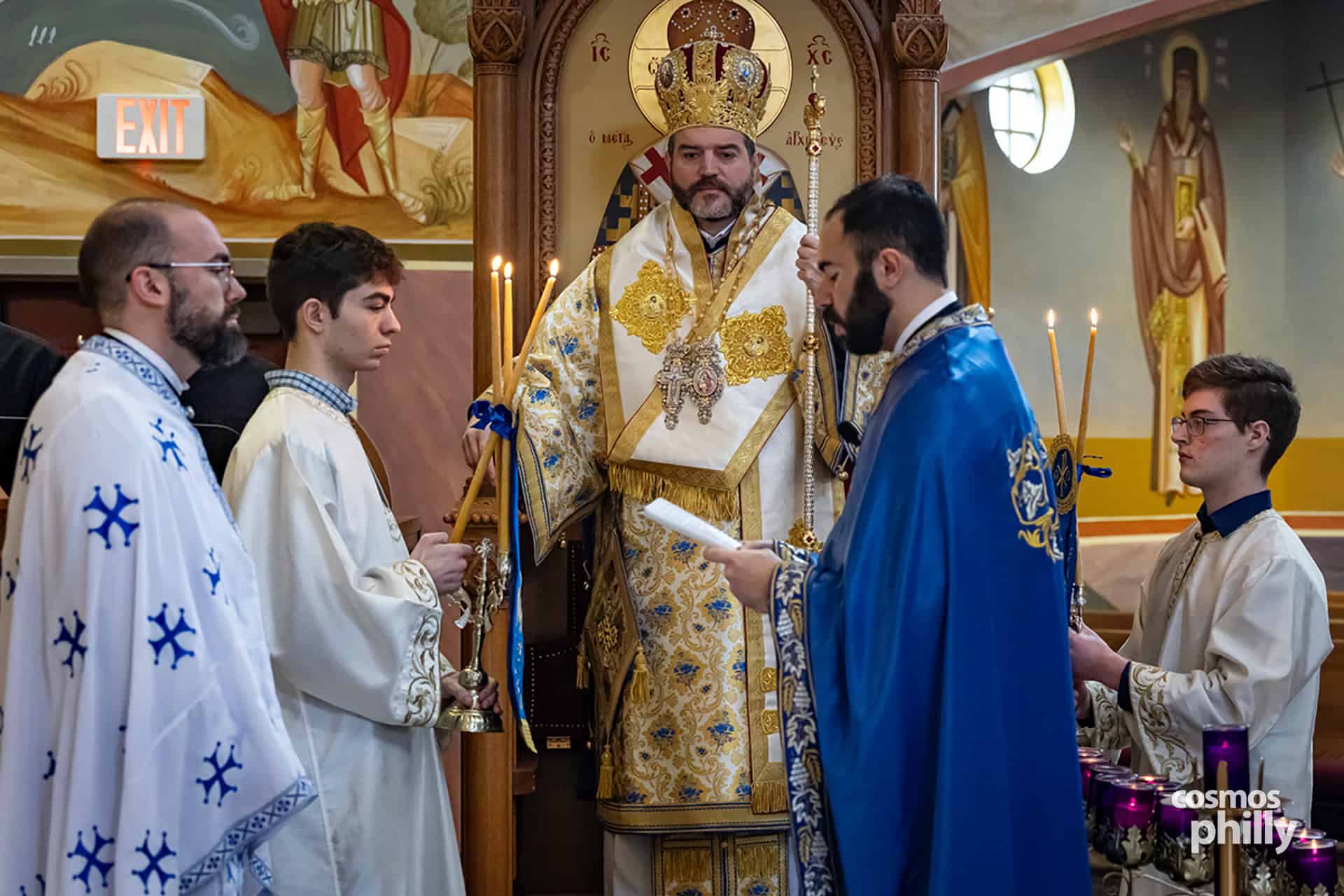 Metropolitan Apostolos of New Jersey visiting St. Sophia Greek Orthodox Church in Jeffersonville