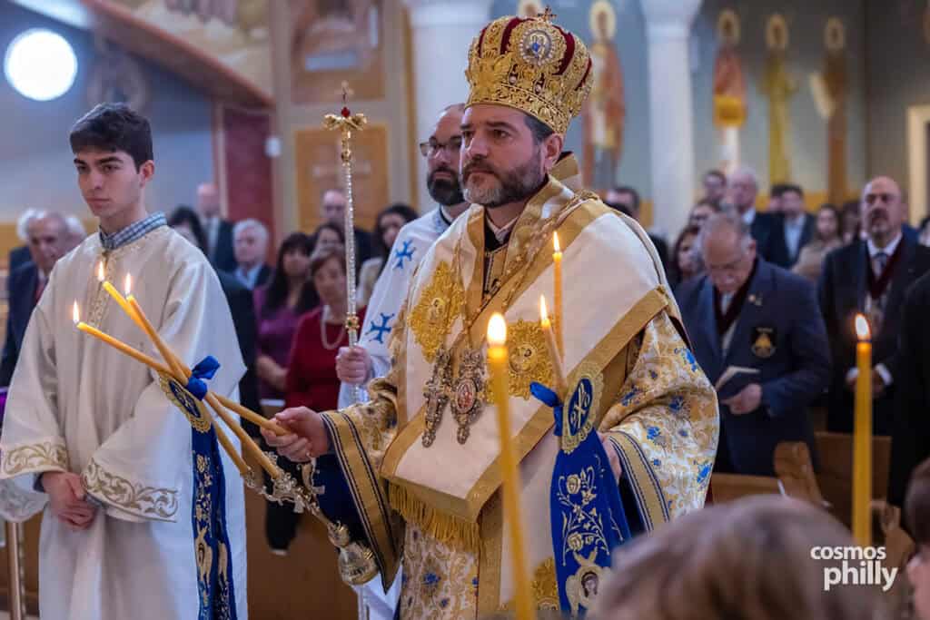 Metropolitan Apostolos of New Jersey visiting St. Sophia Greek Orthodox Church in Jeffersonville