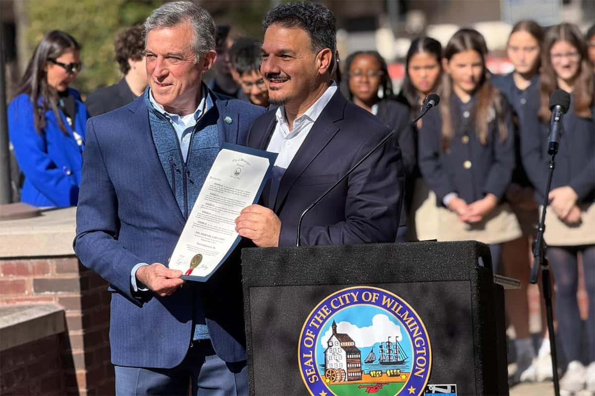 City of Wilmington proclamation presented during Greek Independence Day event