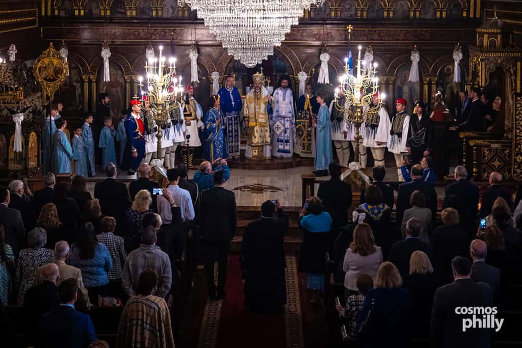 Scenes from the Greek Independence Day Doxology at Saint George Greek Orthodox Cathedral in Philadelphia.