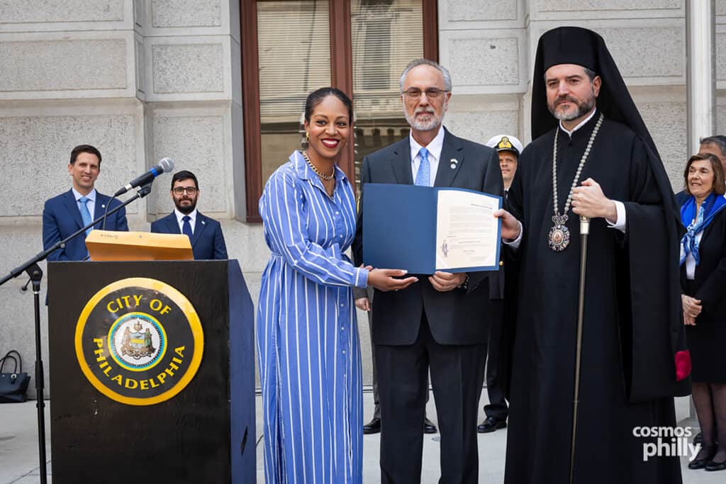 Greek Flag Raised at Philadelphia City Hall to Open Independence Day Weekend