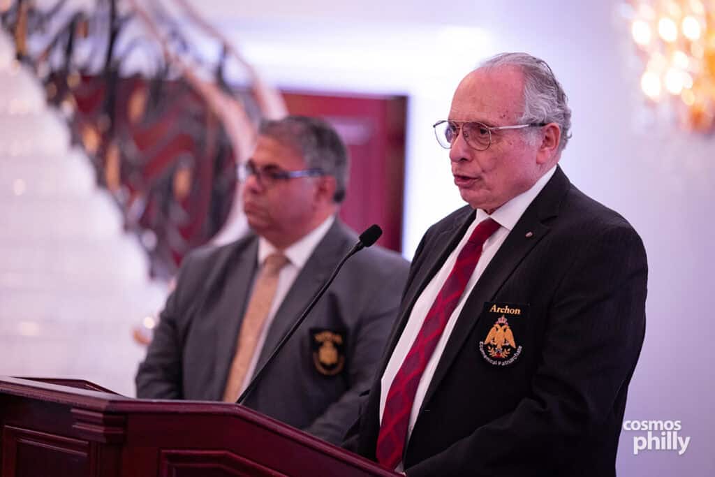 Attendees at the inaugural Saint Thomas Gala in Berlin, New Jersey, honoring George Kousoulis and the late Zoe Kousoulis on April 17, 2026.