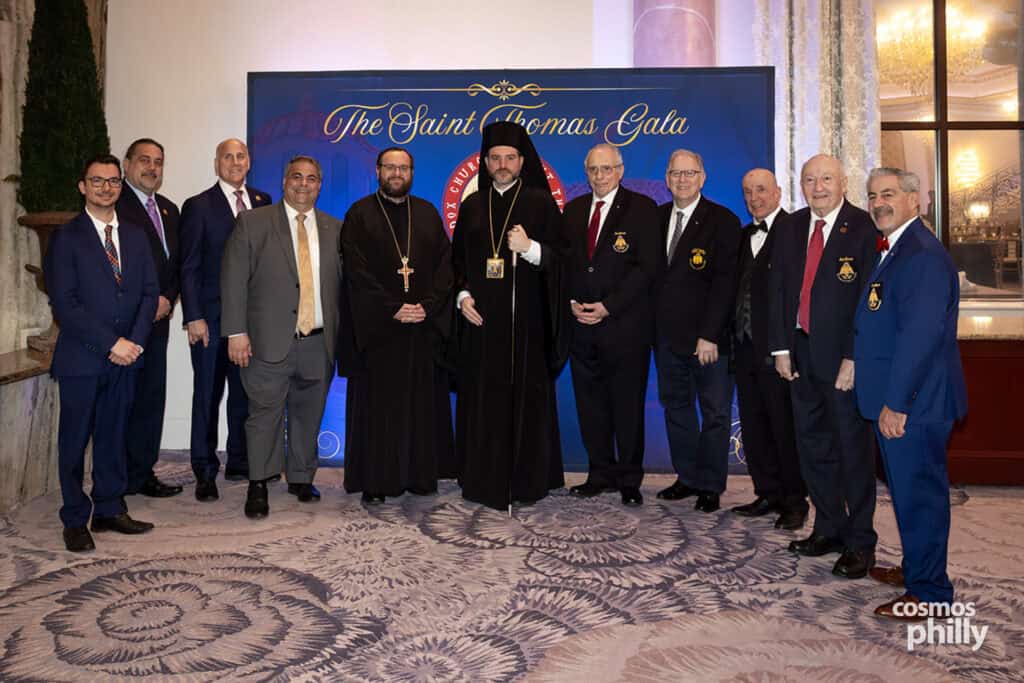 Attendees gather at Lucien’s Manor for the inaugural Saint Thomas Gala honoring George Kousoulis and the late Zoe Kousoulis, April 17, 2026.