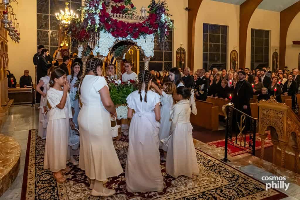 Holy Friday Lamentations Service at St. Demetrios Greek Orthodox Church in Upper Darby, April 2026