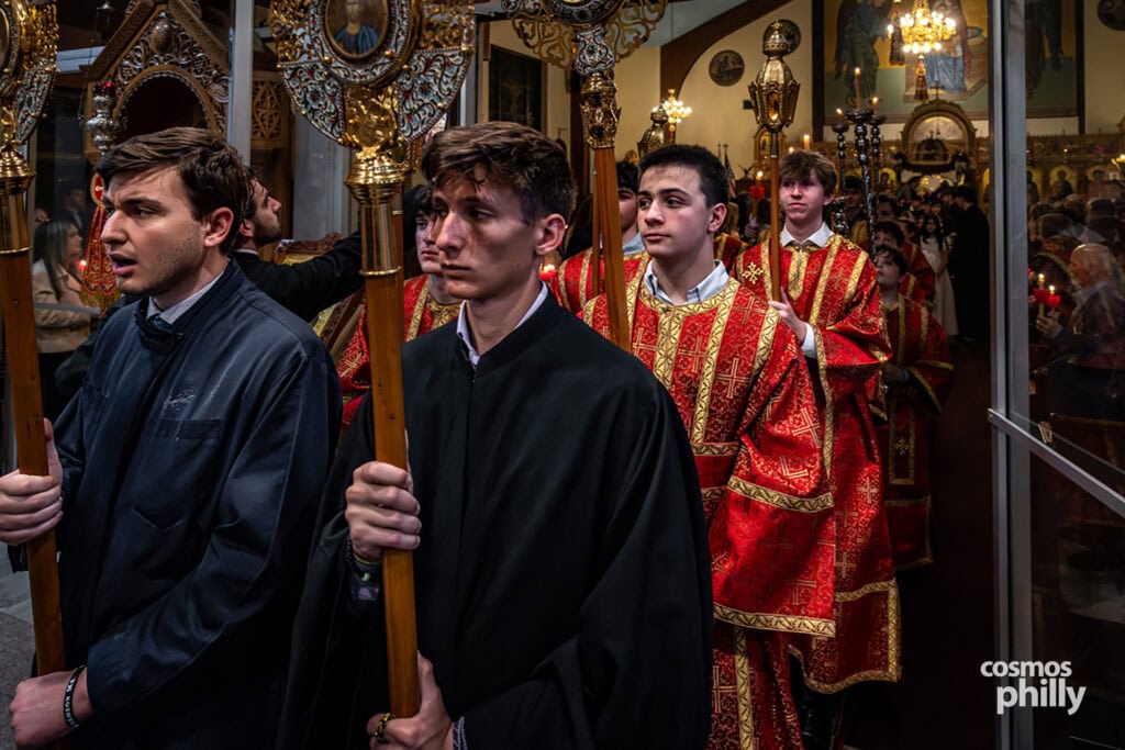 Holy Friday Lamentations Service at St. Demetrios Greek Orthodox Church in Upper Darby, April 2026