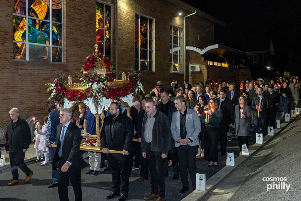Holy Friday Lamentations Service at St. Demetrios Greek Orthodox Church in Upper Darby, April 2026