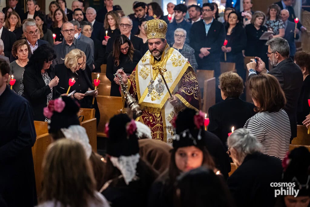 Holy Friday Lamentations Service at St. Demetrios Greek Orthodox Church in Upper Darby, April 2026