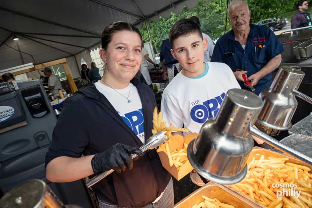 Greek festival food prepared and served by parish volunteers at the 2026 OPA! Festival.