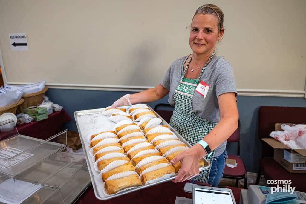 Parishioners help serve guests at the 2026 Saint Sophia Grecian Festival in Jeffersonville, Pennsylvania.