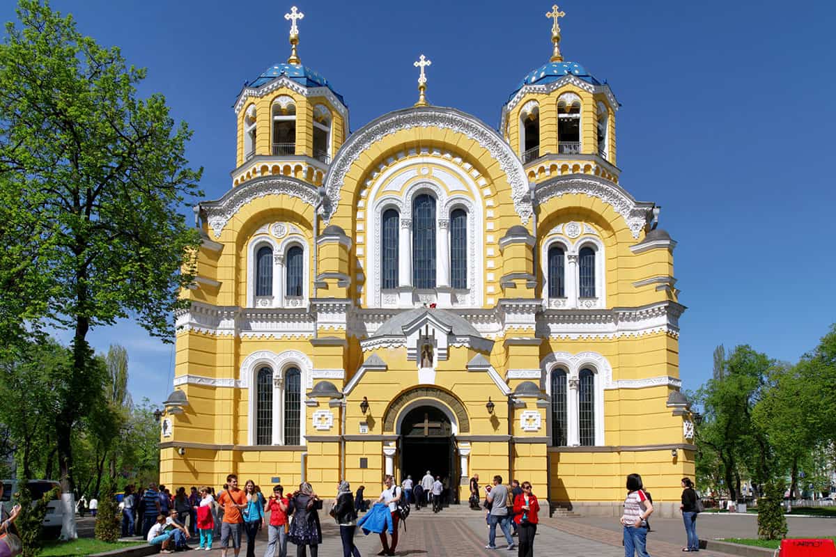 St. Volodymyr’s Cathedral in Kyiv, historically associated with the Kyiv Patriarchate.