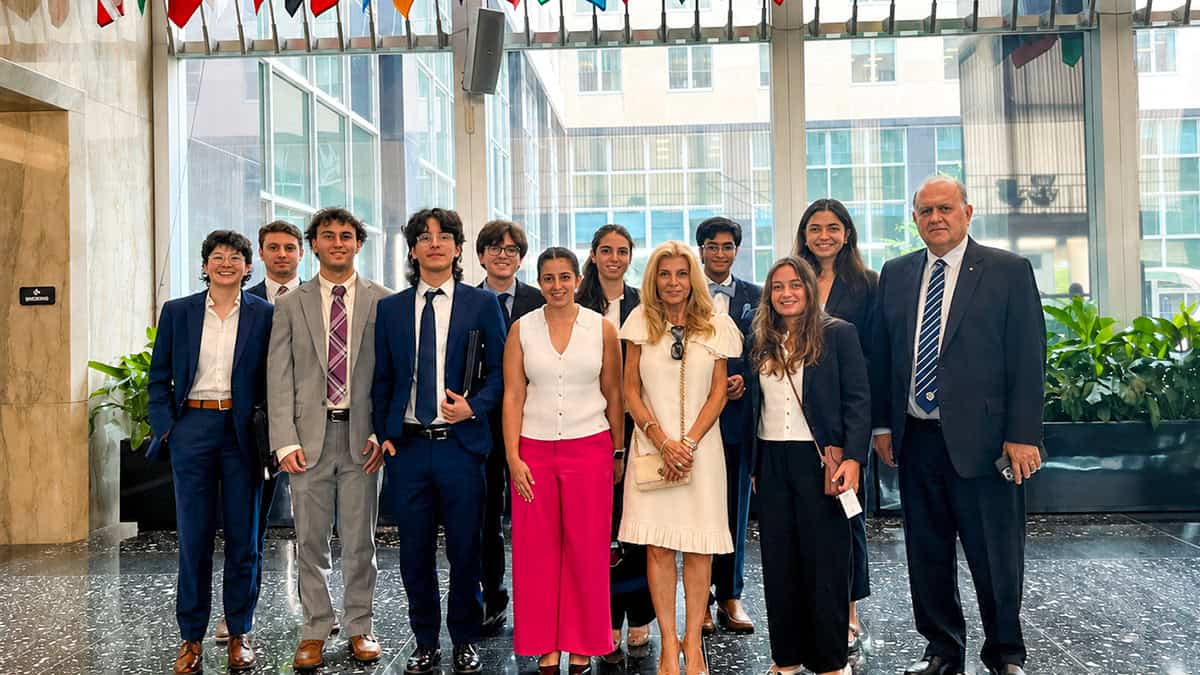 AHIF College Student Foreign Policy Trip students at the U.S. Department of State in Washington, D.C.
