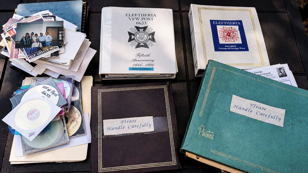 A Green Bin, a Worn Album, and the Record of a Greek-American VFW Post