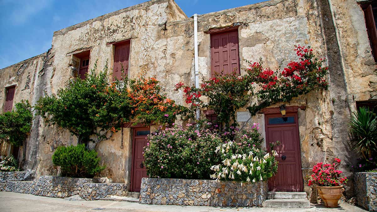 Old stone family house in Greece