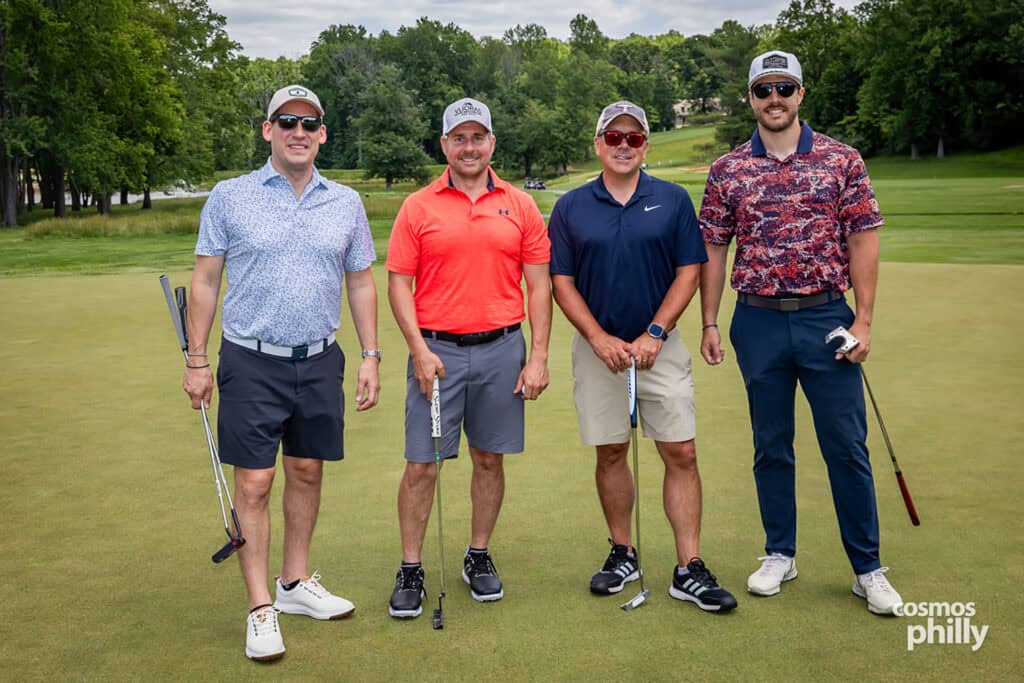 Participants, volunteers, sponsors, and guests at the St. Demetrios Greek Orthodox Church annual golf outing at Penn Oaks Golf Club in West Chester.