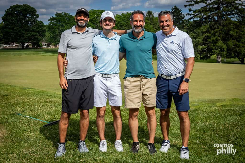 Participants, volunteers, sponsors, and guests at the St. Demetrios Greek Orthodox Church annual golf outing at Penn Oaks Golf Club in West Chester.