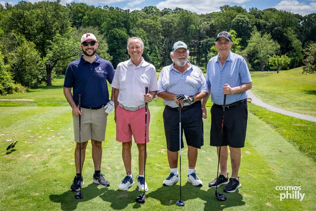 Participants, volunteers, sponsors, and guests at the St. Demetrios Greek Orthodox Church annual golf outing at Penn Oaks Golf Club in West Chester.
