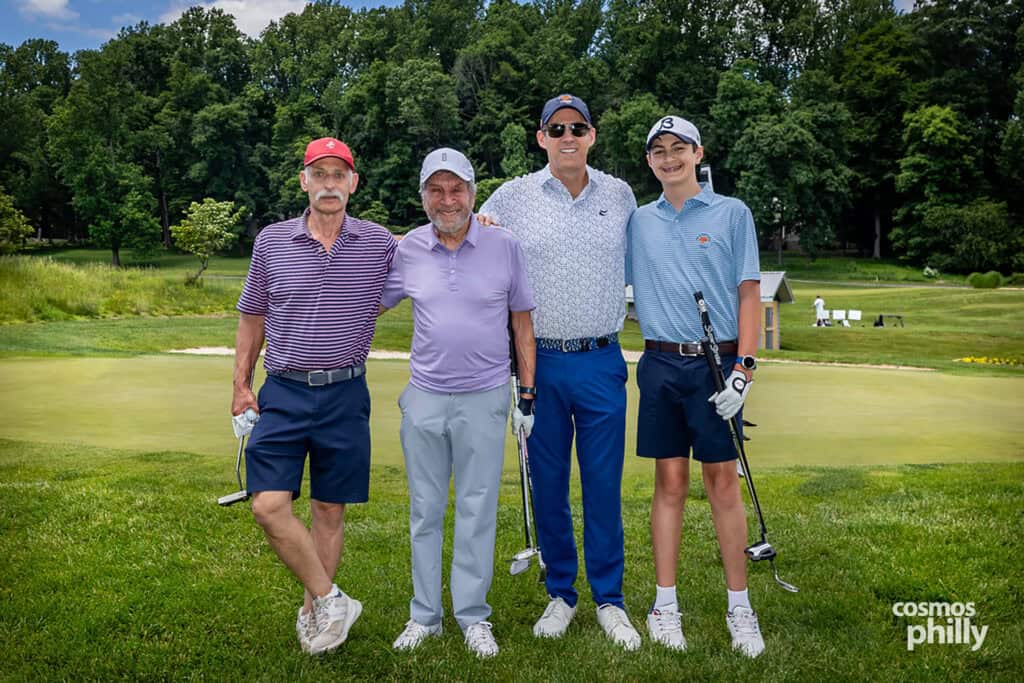 Participants, volunteers, sponsors, and guests at the St. Demetrios Greek Orthodox Church annual golf outing at Penn Oaks Golf Club in West Chester.
