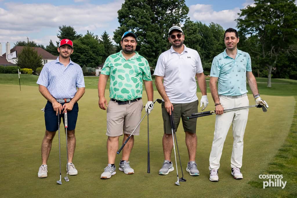 Participants, volunteers, sponsors, and guests at the St. Demetrios Greek Orthodox Church annual golf outing at Penn Oaks Golf Club in West Chester.