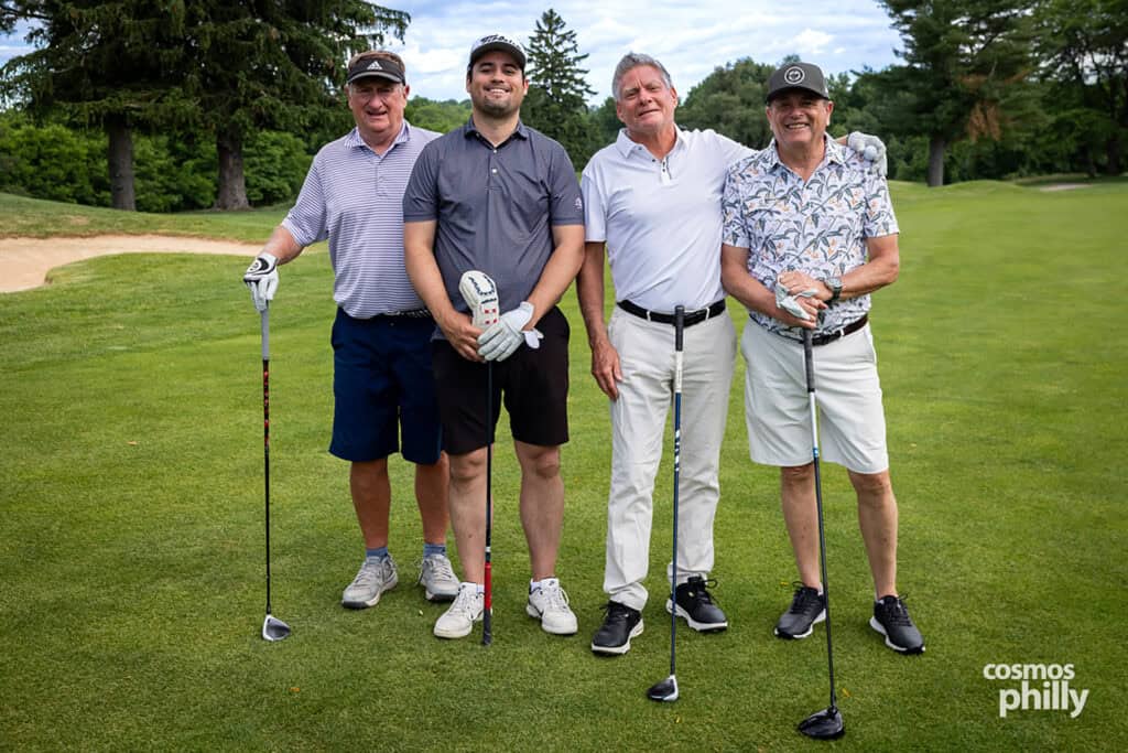 Participants, volunteers, sponsors, and guests at the St. Demetrios Greek Orthodox Church annual golf outing at Penn Oaks Golf Club in West Chester.