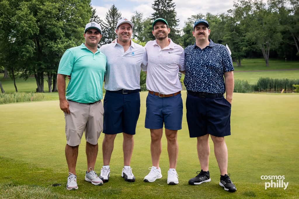 Participants, volunteers, sponsors, and guests at the St. Demetrios Greek Orthodox Church annual golf outing at Penn Oaks Golf Club in West Chester.