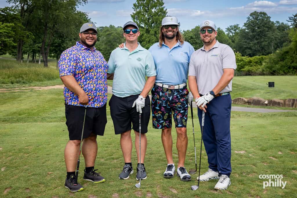 Participants, volunteers, sponsors, and guests at the St. Demetrios Greek Orthodox Church annual golf outing at Penn Oaks Golf Club in West Chester.