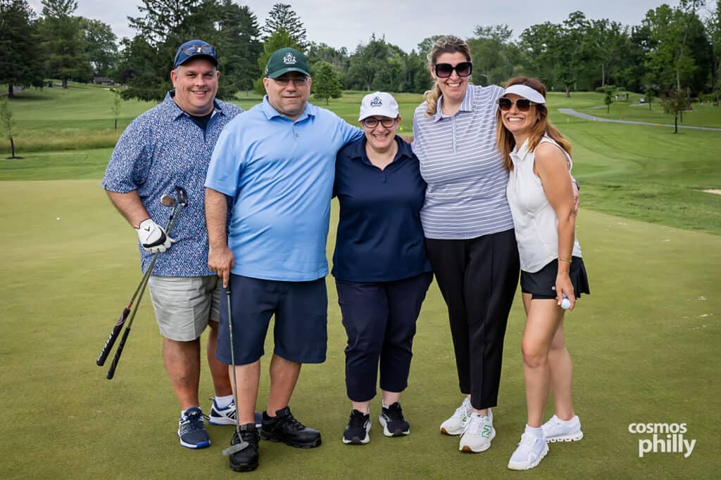 Participants, volunteers, sponsors, and guests at the St. Demetrios Greek Orthodox Church annual golf outing at Penn Oaks Golf Club in West Chester.