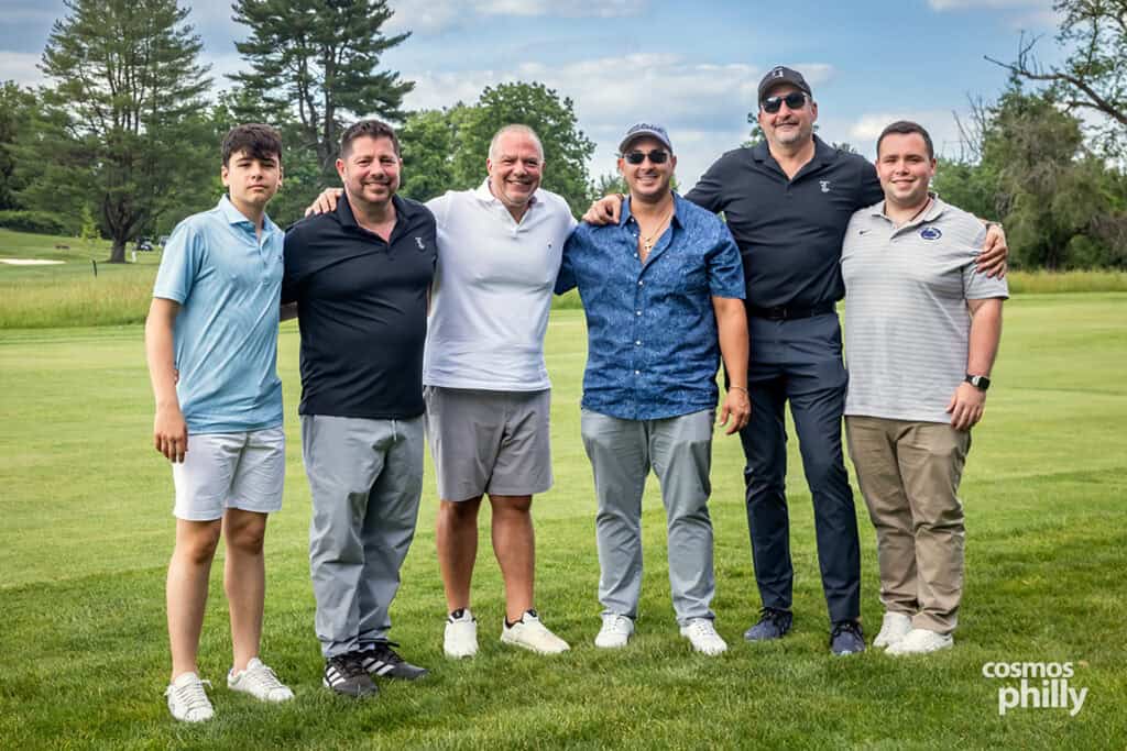 Participants, volunteers, sponsors, and guests at the St. Demetrios Greek Orthodox Church annual golf outing at Penn Oaks Golf Club in West Chester.