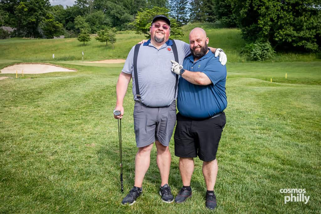 Participants, volunteers, sponsors, and guests at the St. Demetrios Greek Orthodox Church annual golf outing at Penn Oaks Golf Club in West Chester.